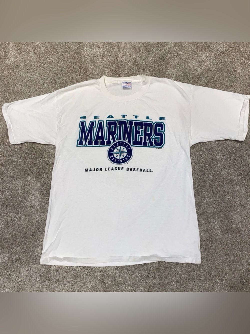 Vintage 2001 Seattle Mariners White T Shirt Men’s XXL MLB Washington PNW